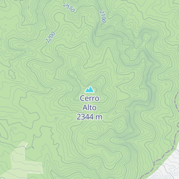 Map of Cerro Alto