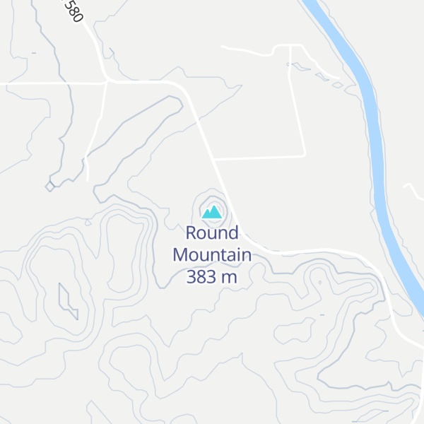 Map of Round Mountain