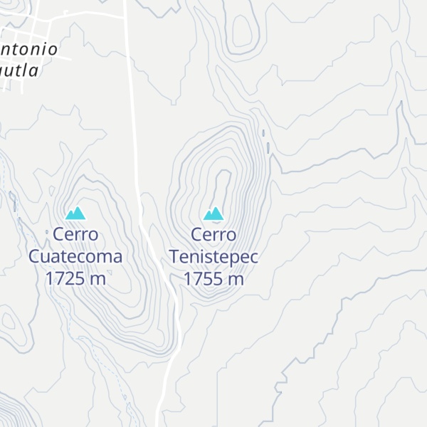 Map of Cerro Tenistepec
