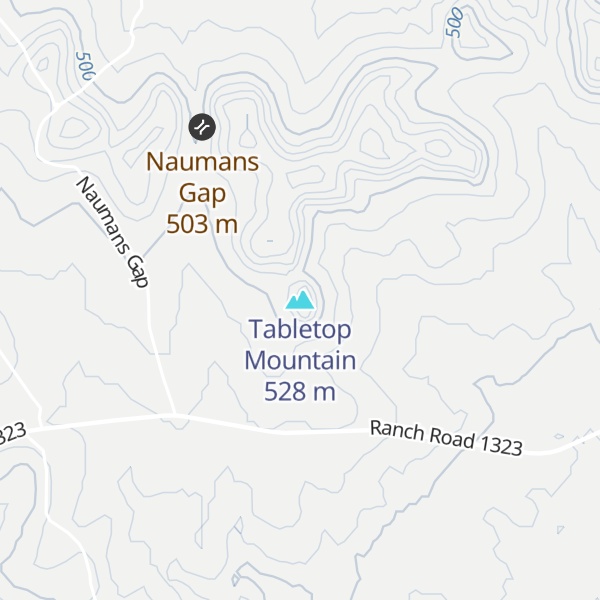 Map of Tabletop Mountain