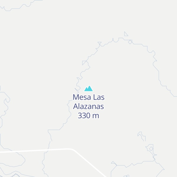 Map of Mesa Las Alazanas