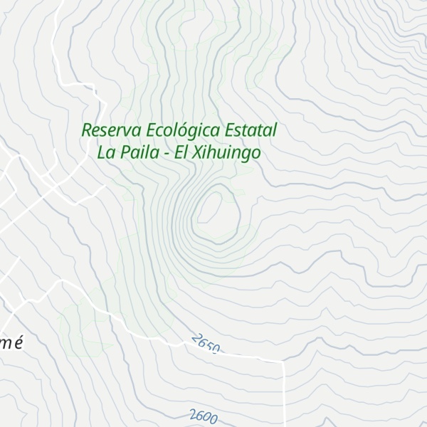 Map of Cerro Zontepec