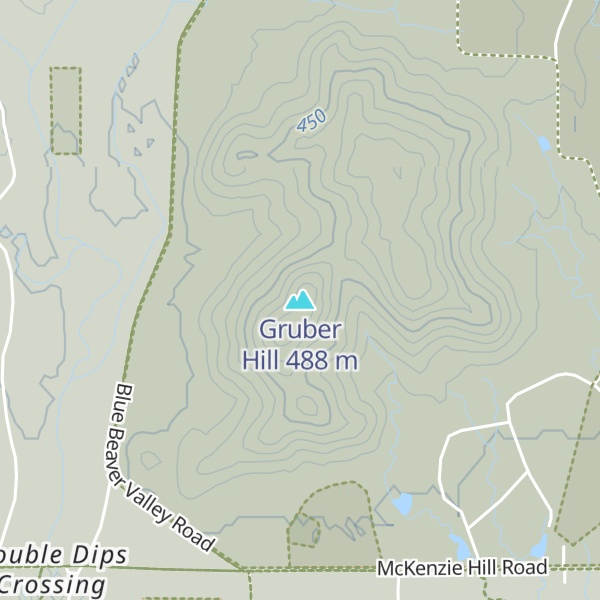 Map of Gruber Hill