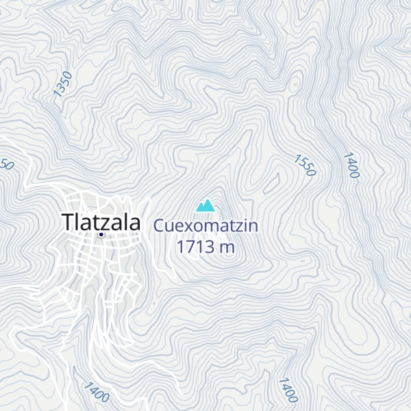 Map of Cuexomatzin