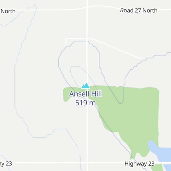 Map of Ansell Hill