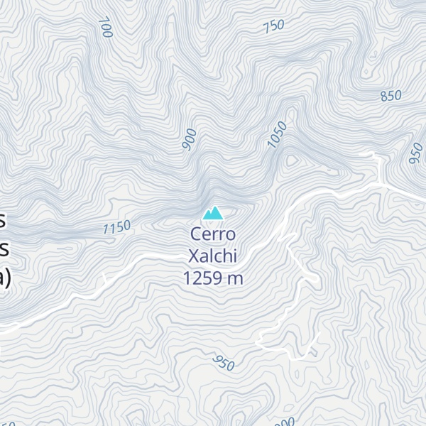 Map of Cerro Xalchi