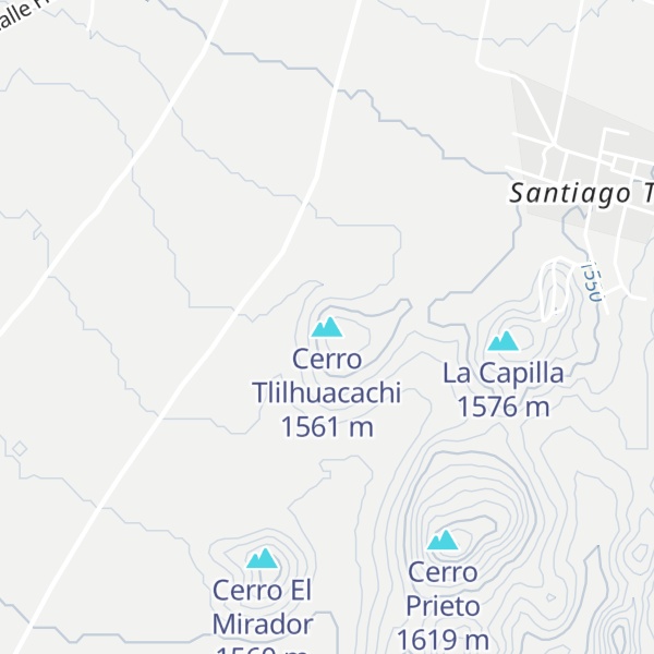 Map of Cerro Tlilhuacachi