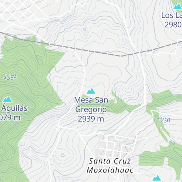 Map of Mesa San Gregorio