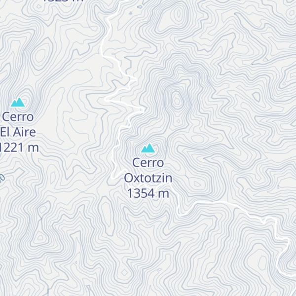 Map of Cerro Oxtotzin