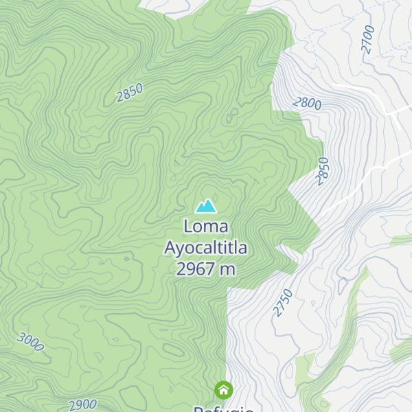 Map of Loma Ayocaltitla