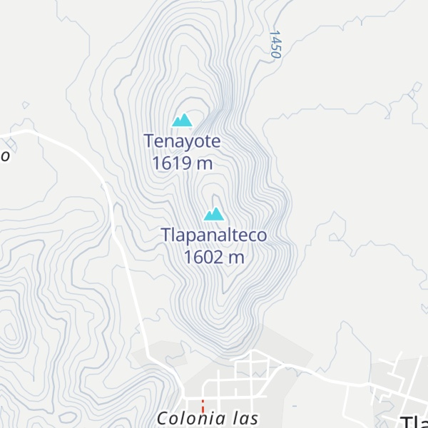 Map of Tlapanalteco
