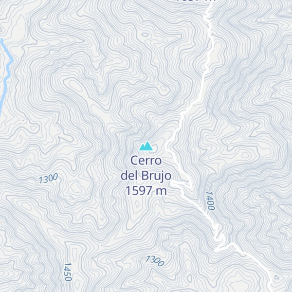 Map of Cerro del Brujo
