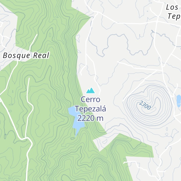 Map of Cerro Tepezalá