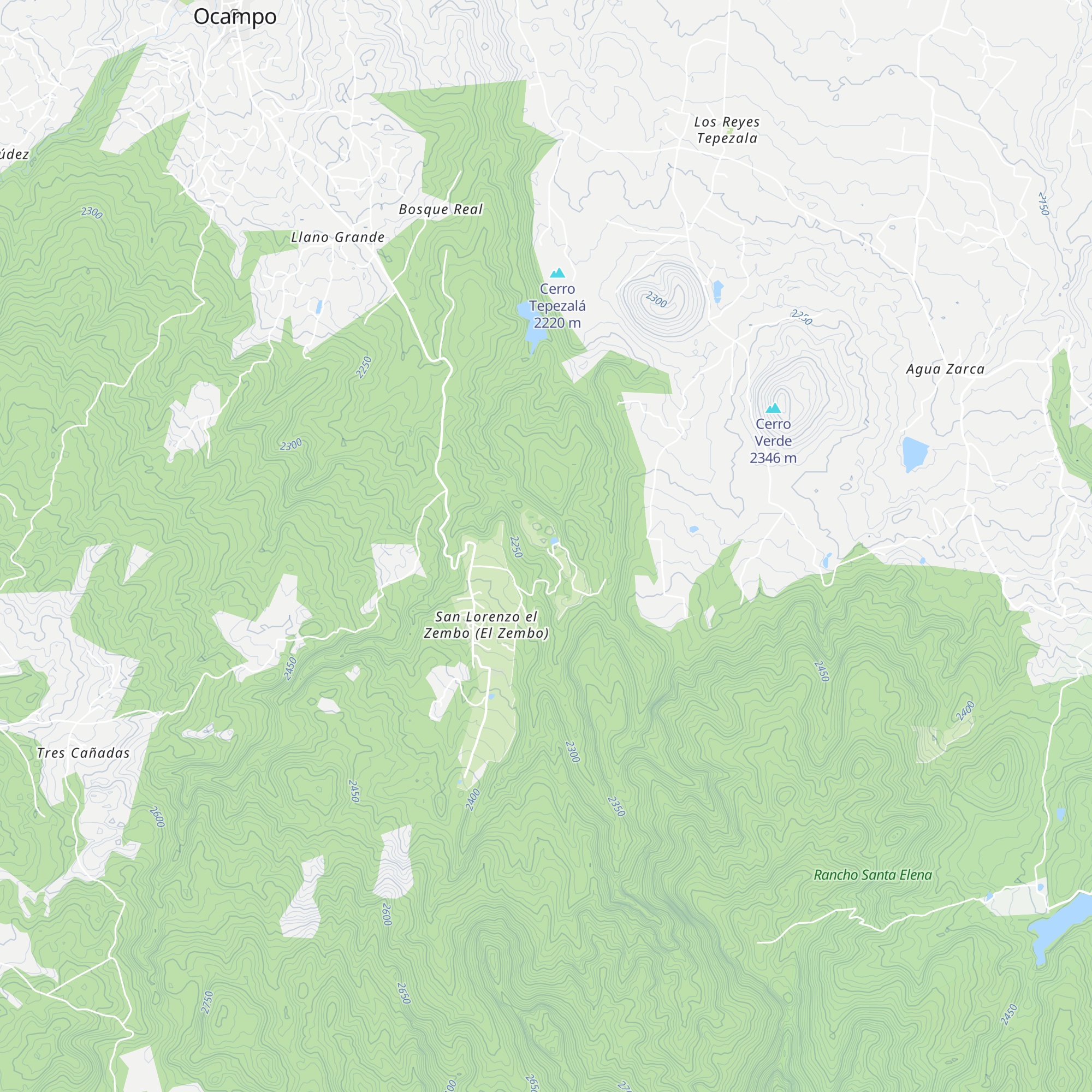 Cabañas Los Bosques del Zembo Huasca Hidalgo map