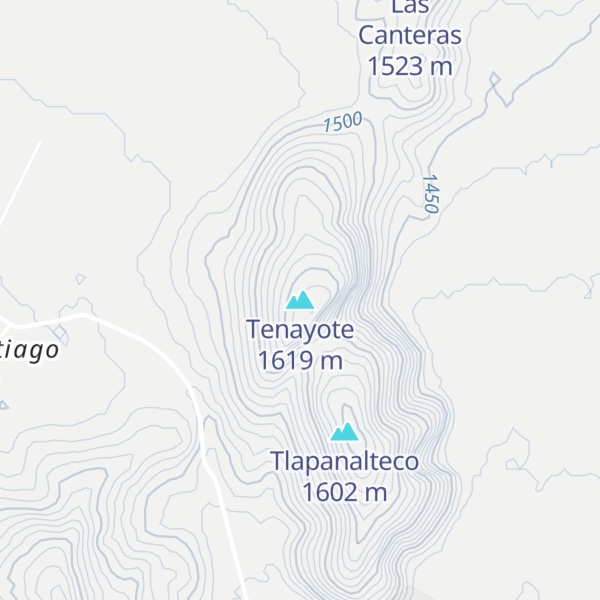 Map of Tenayote