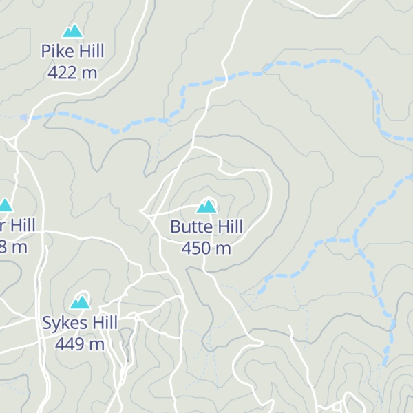 Map of Butte Hill