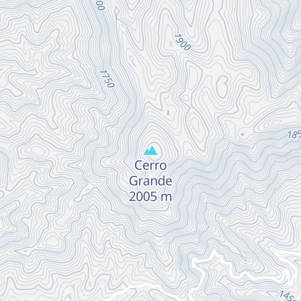 Map of Cerro Grande