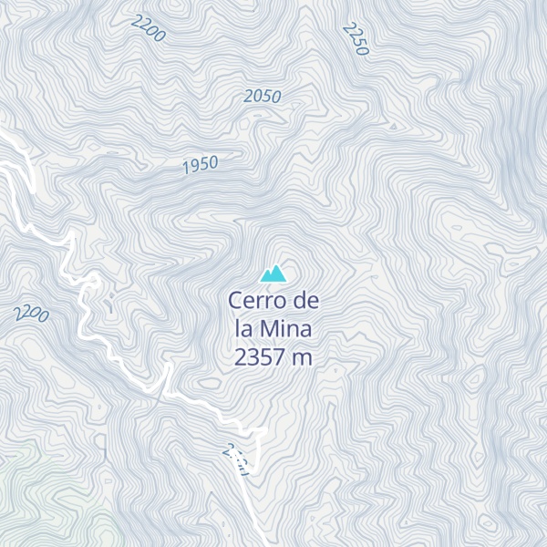 Map of Cerro de la Mina
