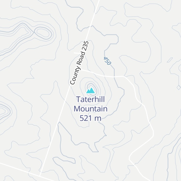 Map of Taterhill Mountain