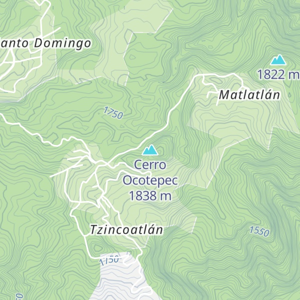Map of Cerro Ocotepec