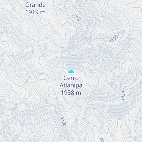 Map of Cerro Atlanipa