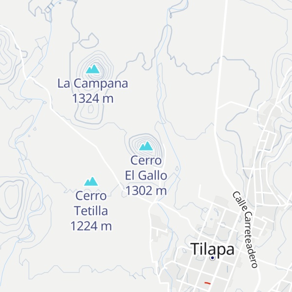 Map of Cerro El Gallo