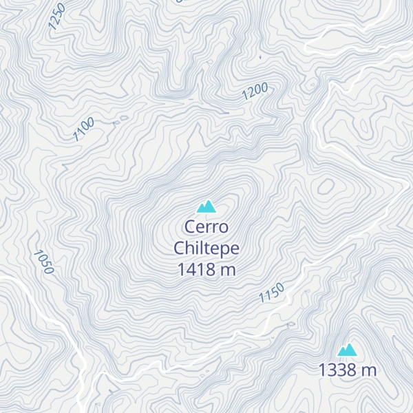 Map of Cerro Chiltepe
