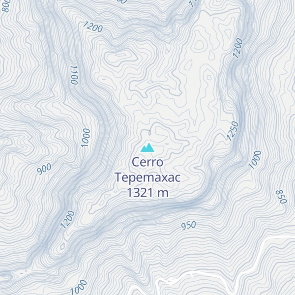 Map of Cerro Tepemaxac