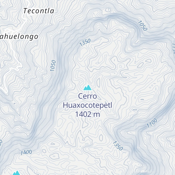Map of Cerro Huaxocotepetl