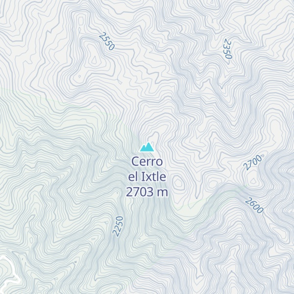 Map of Cerro el Ixtle