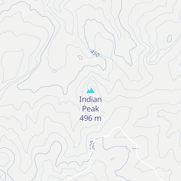 Map of Indian Peak
