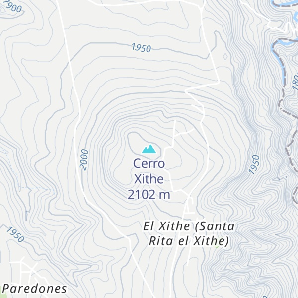 Map of Cerro Xithe