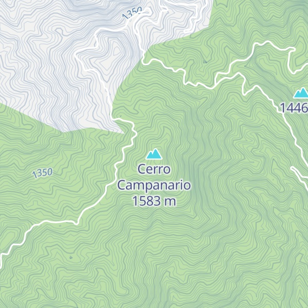 Map of Cerro Campanario