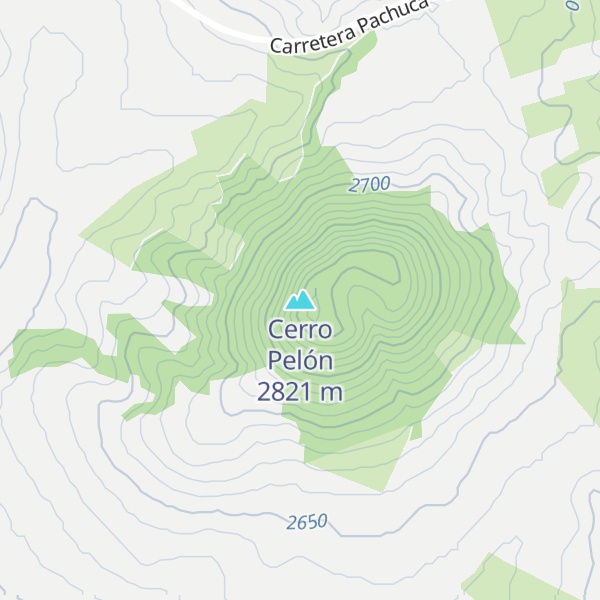Map of Cerro Pelón