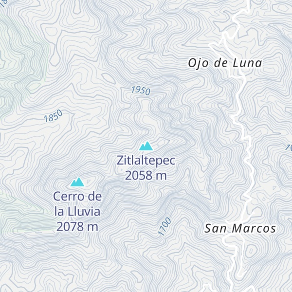 Map of Zitlaltepec