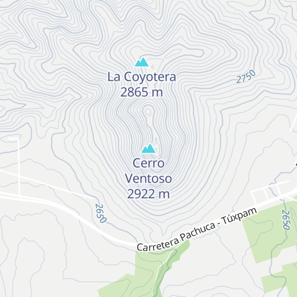 Map of Cerro Ventoso