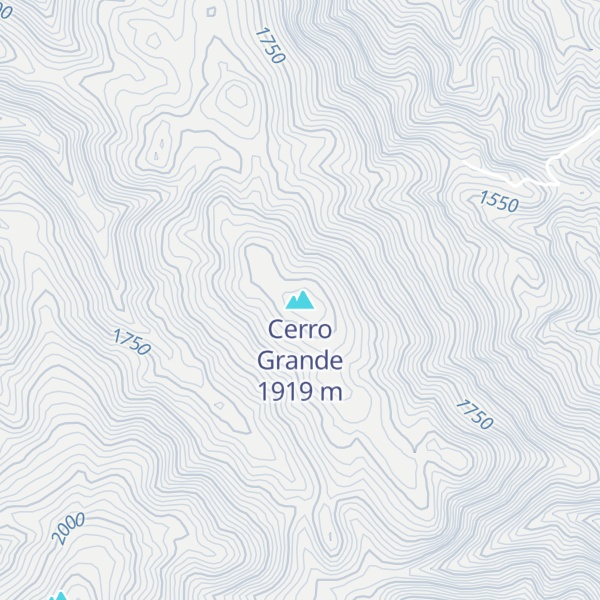 Map of Cerro Grande