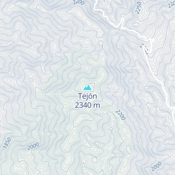 Map of Tejón