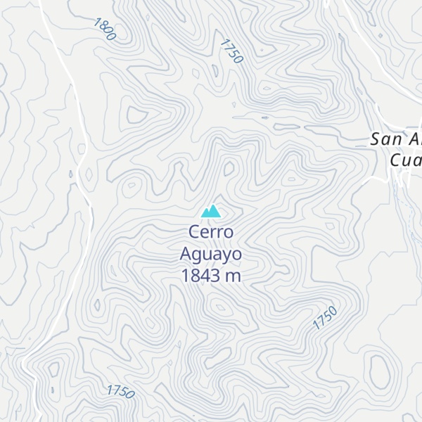 Map of Cerro Aguayo