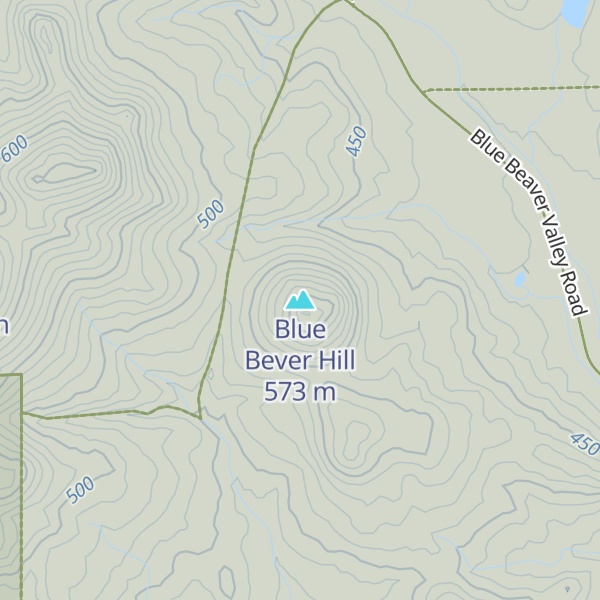 Map of Blue Bever Hill