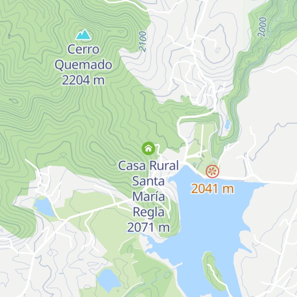 Map of Casa Rural Santa María Regla