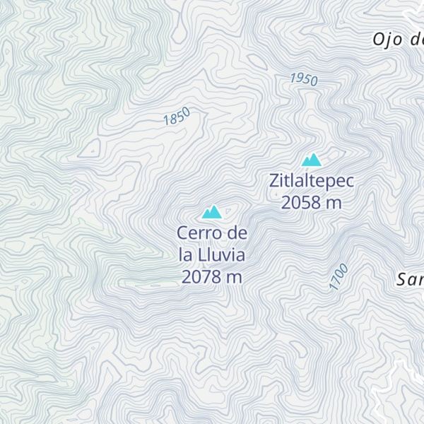 Map of Cerro de la Lluvia