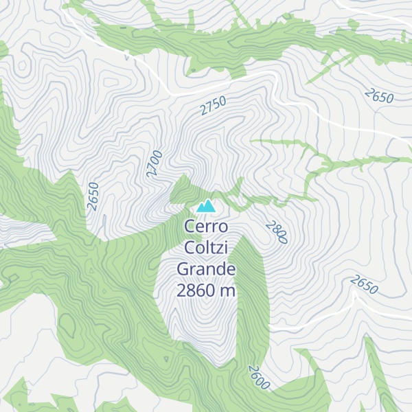 Map of Cerro Coltzi Grande