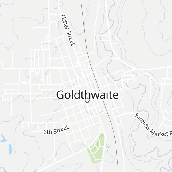 Map of Goldthwaite Welcome Center