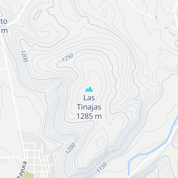 Map of Las Tinajas