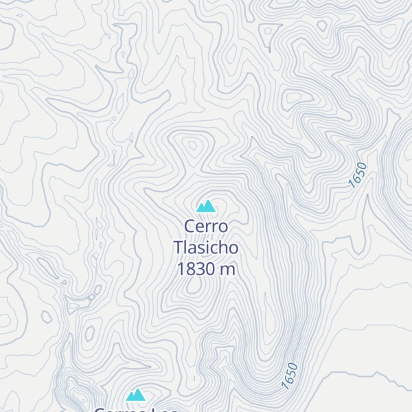 Map of Cerro Tlasicho