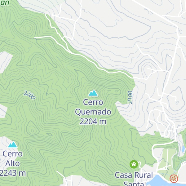 Map of Cerro Quemado