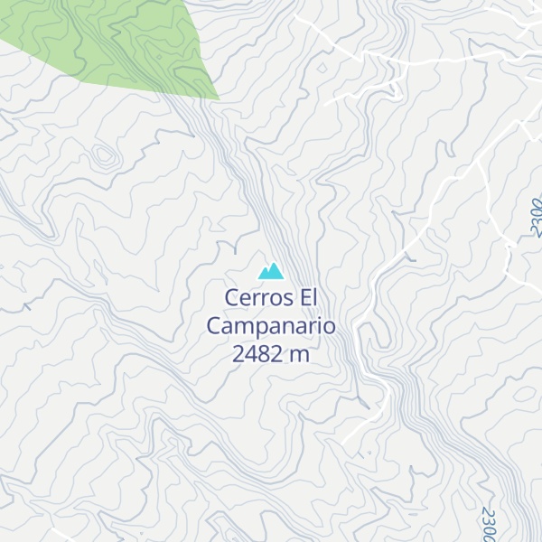 Map of Cerros El Campanario