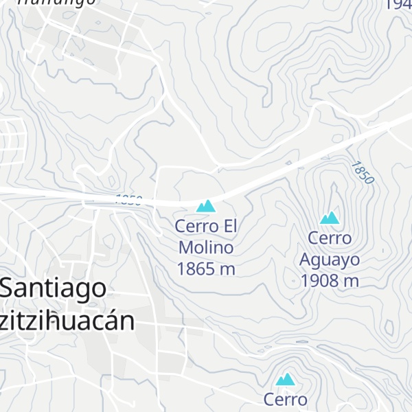Map of Cerro El Molino