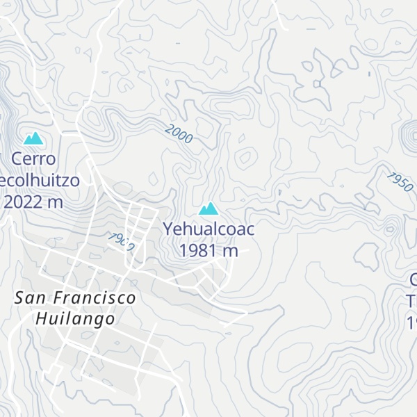 Map of Yehualcoac